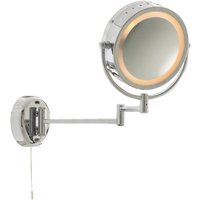 Chrome Bathroom Mirror With Adjustable Arm Chrome Bathroom Mirror With Adjustable Arm