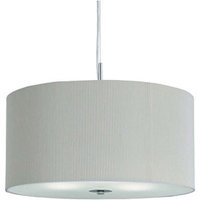 3 Light Cream Drum Pendant With Frosted Glass Diffuser 3 Light Cream Drum Pendant With Frosted Glass Diffuser