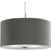 3 Light Silver Drum Pendant With Frosted Glass Diffuser 3 Light Silver Drum Pendant With Frosted Glass Diffuser
