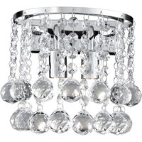 Hanna Double Wall Light Finished In Polished Chrome Hanna Double Wall Light Finished In Polished Chrome