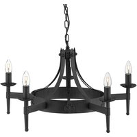 Cartwheel Multi Arm Ceiling Light In Black Finish Wrought Iron Cartwheel Multi Arm Ceiling Light In Black Finish Wrought Iron