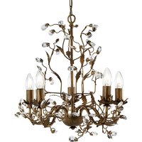 Almandite Chandelier Ceiling Light With Crystal Droplets Almandite Chandelier Ceiling Light With Crystal Droplets