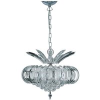 Sigma 5 Light Acrylic Ceiling Pendant In Chrome Finish Sigma 5 Light Acrylic Ceiling Pendant In Chrome Finish