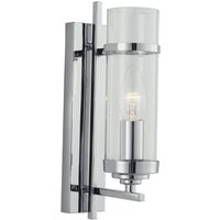 Milo Single Light Switched Wall Light Finish In Polished Chrome Milo Single Light Switched Wall Light Finish In Polished Chrome