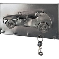 Cabrio Wall Mounted Coat Rack In Black Nickel With 5 Hooks