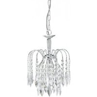 Waterfall Chrome Crystal Ceiling Pendant With Crystal Drops Waterfall Chrome Crystal Ceiling Pendant With Crystal Drops
