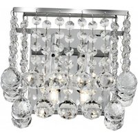 Hanna 2 Lamp Wall Light Finished In Polished Chrome Hanna 2 Lamp Wall Light Finished In Polished Chrome