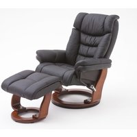 Toronto Swivel Relax Chair Black Faux Leather And Footstool Toronto Swivel Relax Chair Black Faux Leather And Footstool