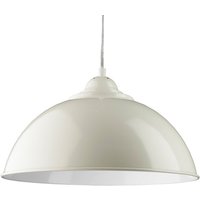 Fusion Sanford Cream White Inner Dome Shape Pendant Lamp Fusion Sanford Cream White Inner Dome Shape Pendant Lamp