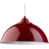 Fusion Sanford Whit Inner Dome Shape Red Pendant Lamp Fusion Sanford Whit Inner Dome Shape Red Pendant Lamp