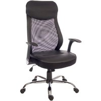 Imogen Curve Home Office Chair In Black With Mesh Back