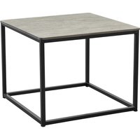 Extro Wooden Square Coffee Table In Cement Textured