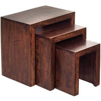 Mango Wood Nest of 3 Tables