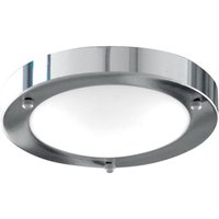 Modern Bathroom Light Chrome With Opal Glass Modern Bathroom Light Chrome With Opal Glass