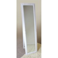 Rocco Cheval Floral White Frame Freestanding Mirror