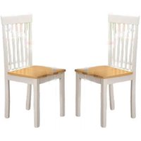 Aalto White Oak Wooden Dining Chairs In Pair
