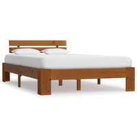 Absecon Wooden Double Bed In Honey Brown
