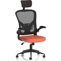 Accord Fabric Office Chair With Folding Arms In Crab