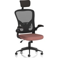 Accord Fabric Office Chair With Folding Arms In Forge