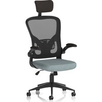 Accord Fabric Office Chair With Folding Arms In Tensile