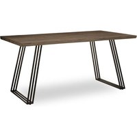 Adela Rectangular Wooden Dining Table In Light Brown