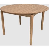 Adrian Wooden Round Extending Dining Table In Natural