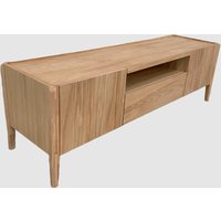 Adrian Wooden TV Stand With 2 Doors And 1 Drawer In Natural