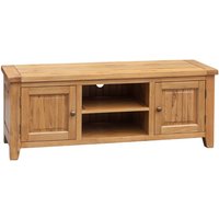 Adriel Straight Wooden TV Stand In Light Oak