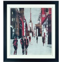 Agatiyo Framed Drawing City Wall Art In Multi Coloured