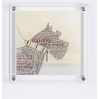 Agatiyo Scottie Wall Art Frame In Multicolor