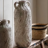 Airdrie Large Magnesium Decorative Vase In Stone