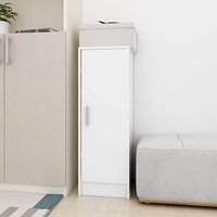 Airell Wooden Shoe Storage Cabinet With 6 Shelves In White