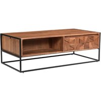 Albany Wooden Coffee Table With 2 Drawers In Natural