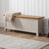 Product photograph of Aafje Wooden Storage Bench In Grey Wash from Furniture in Fashion