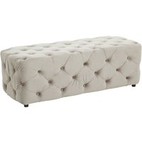 Alicia Velvet Hallway Seating Bench In Mink With Wooden Feets