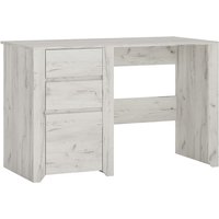 Alink Wooden Laptop Desk With 3 Drawers In White