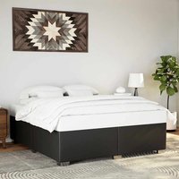 Alvarado Faux Leather Super King Size In Black