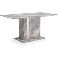 Amarillo Marble Rectangular Dining Table In Grey