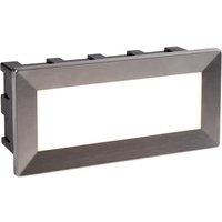 Ankle Rectangular LED Recessed Light In Stainless Steel