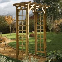 Annan Wooden Garden Square Arch In Natural