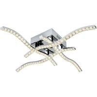Anson 4 Arm LED Ceiling Flush In Chrome Anson 4 Arm LED Ceiling Flush In Chrome