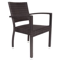 Arlo Outdoor Weave Rattan Armchair In Brown
