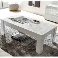 Arlon High Gloss Rectangular Coffee Table In White
