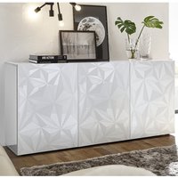 Arlon High Gloss Sideboard With 3 Doors In White