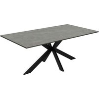 Armada Rectangular Ceramic Coffee Table In Matte Grey
