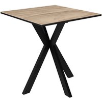 Armada Square Ceramic Side Table In Wood Look