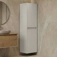 Arno Tall Wooden Bathroom Storage Cabinet in Cashmere