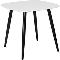 Arta Wooden Square Dining Table In White
