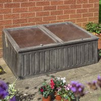 Arundel Wooden Garden Coldframe In Grey
