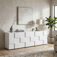Aspen High Gloss Sideboard with 4 Doors in White